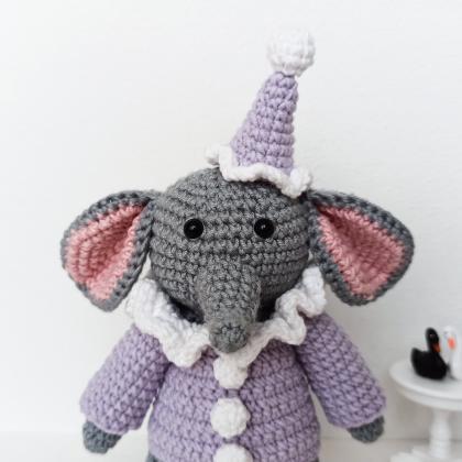 Amigurumi elephant clown Crochet el..
