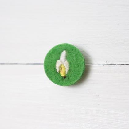 Miniature Embroidery Pin Banana Brooch Banana Pin..