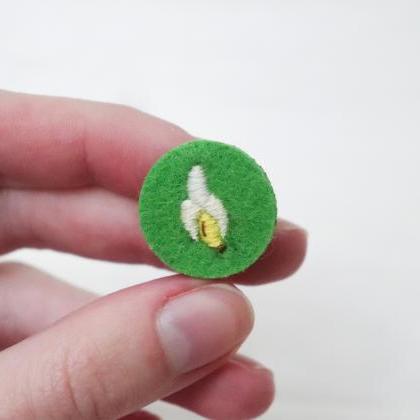 Miniature Embroidery Pin Banana Brooch Banana Pin..