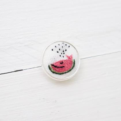 Miniature Embroidery Pin Whale Brooch Whale Pin..