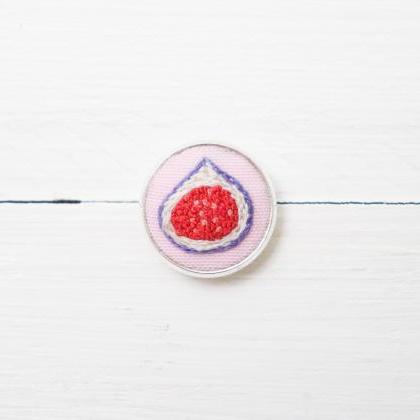 Miniature Embroidery Pin Figs Brooch Figs Pin..