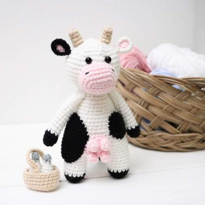 Amigurumi cow Crochet cow Plush cow..