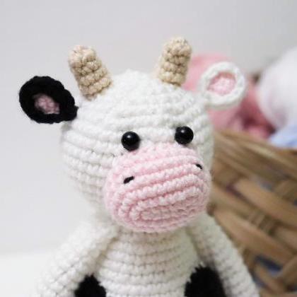 Amigurumi cow Crochet cow Plush cow..