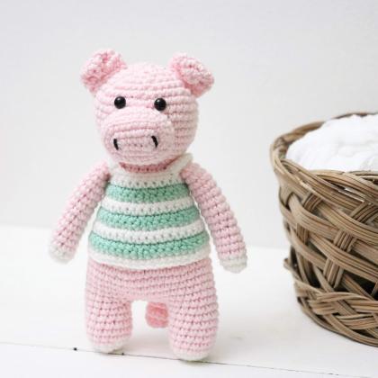 Amigurumi Pig Crochet Pig Plush Pig Stuffed Pig..