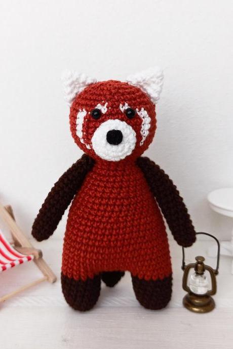 Amigurumi Red Panda Crochet Red Panda Plush Red Panda Baby Soft Toy Red Panda Toy Animal Toy Stuffed Red Panda Plush Toy Baby Gift