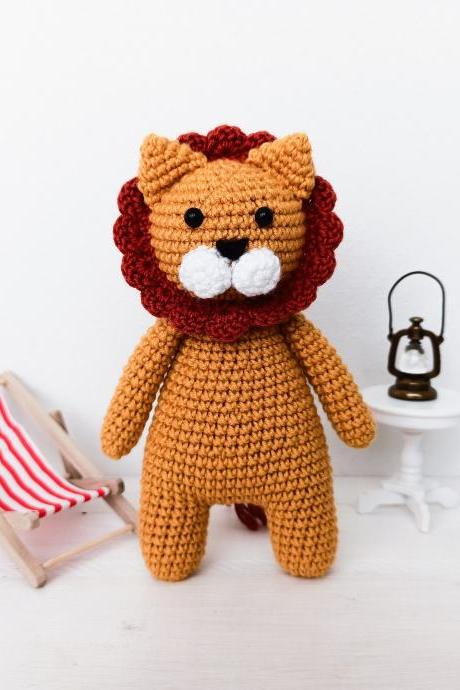 Amigurumi lion Crochet lion Plush lion Baby soft toy Lion toy Animal toy Stuffed toy Stuffed lion Plush toy Baby gift
